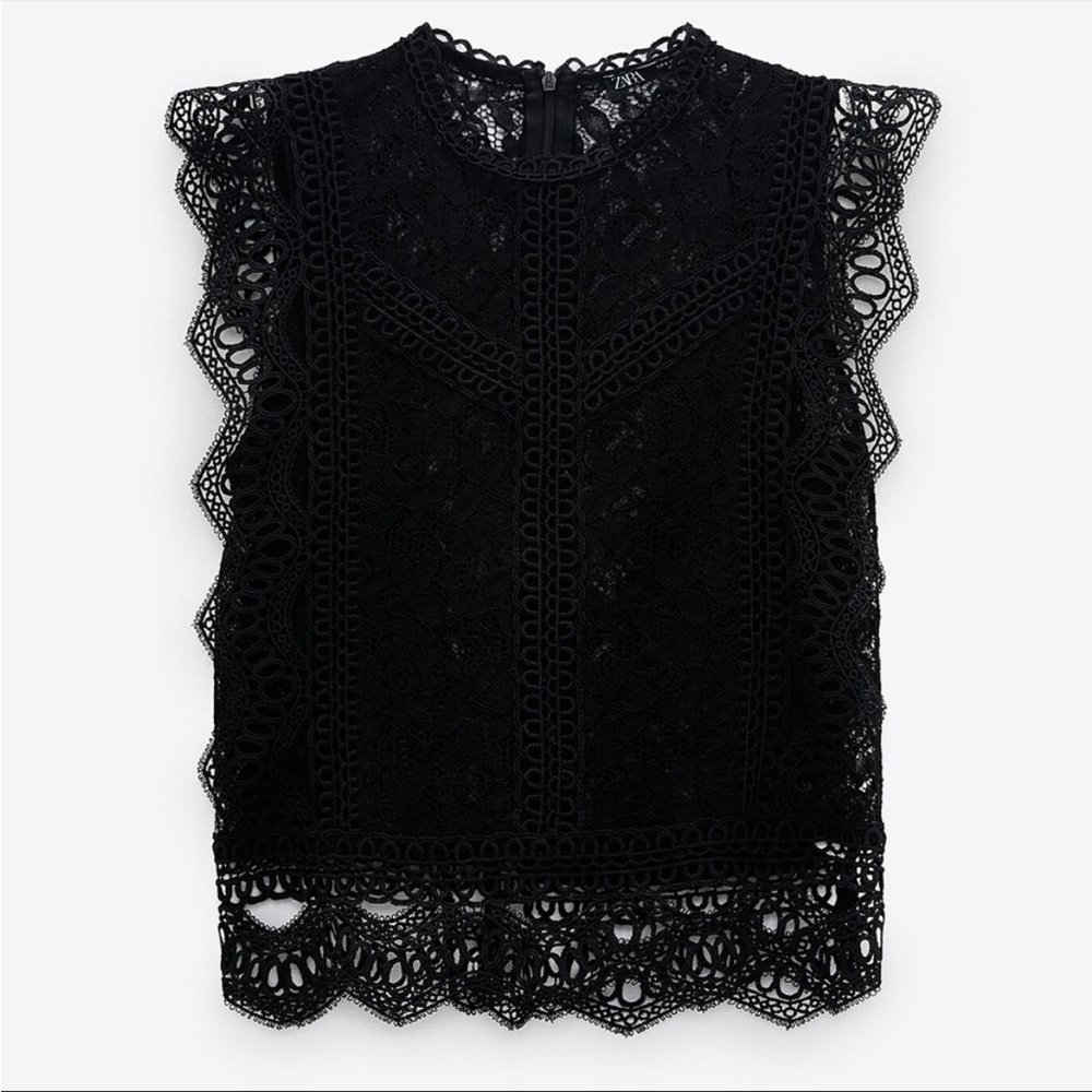 Zara Lace top black